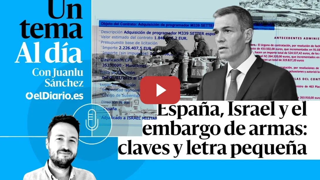 Embedded thumbnail for 🎙 PODCAST | España, Israel y el embargo de armas: claves y letra pequeña · UN TEMA AL DÍA