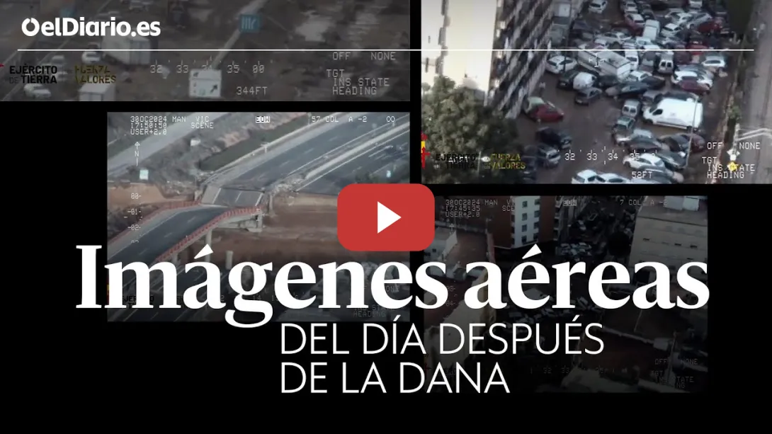 Embedded thumbnail for IMÁGENES AÉREAS del día después de la DANA: La catástrofe desde un helicóptero del Ejército