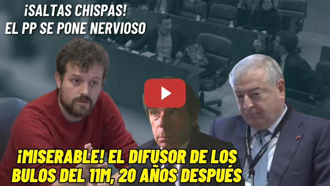 Embedded thumbnail for 🔥¡MISERABLE!🔥 PADILLA expone al difusor de los BULOS del 11M: el Presidente de Telemadrid ¡TENSIÓN!