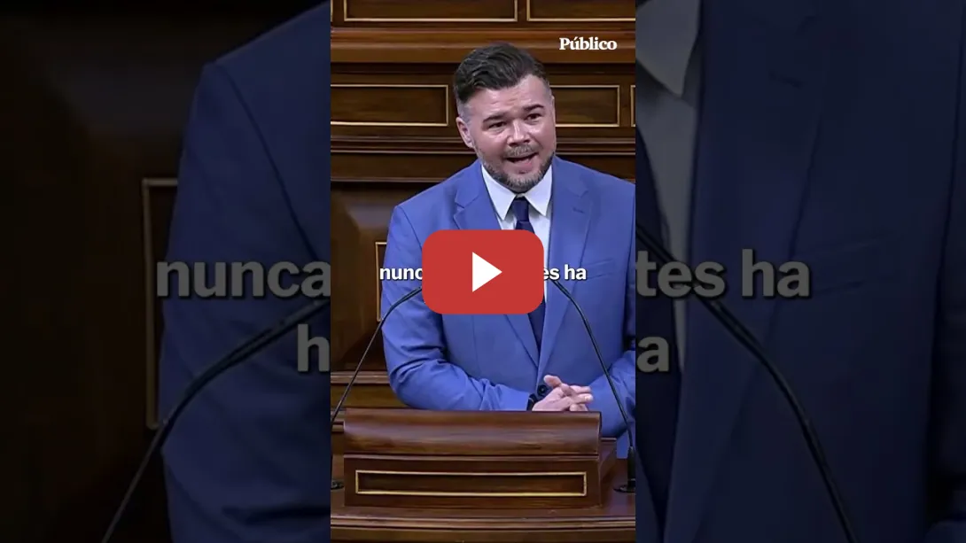 Embedded thumbnail for Rufián, a PP y Vox: "Que ustedes se parezcan más a Saladino que a Hernán Cortés no es porque sí"