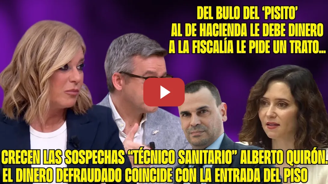 Embedded thumbnail for TODO HUELE MAL! Palomera y Rico ATERRAN a AYUSO y su NOVIO. El FRAUDE FISCAL y el ÁTICO...