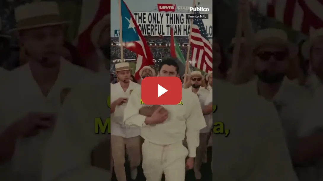 Embedded thumbnail for Bad Bunny reivindica todos los países de América durante su show en la Super Bowl