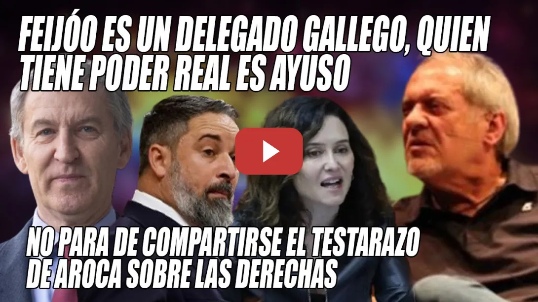 Embedded thumbnail for Aroca VAPULEA a Feijóo y lo NINGUNEA con RAZÓN👏¡MANDA Ayuso!👏¡Dice una MENTIRA tras otra!