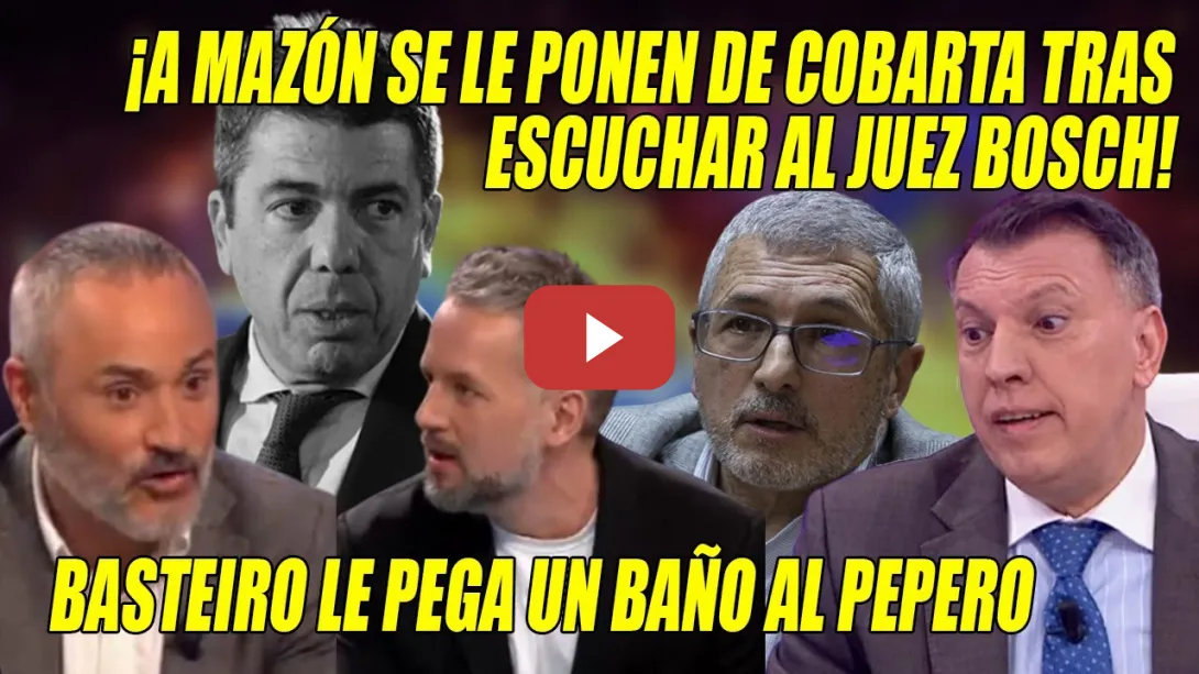 Embedded thumbnail for Bosch SE LOS PONE de CORBATA a Mazón y el PEPERO Vares CLAUDICA ante Basteiro💢¡LE SEÑALA PENALMENTE!