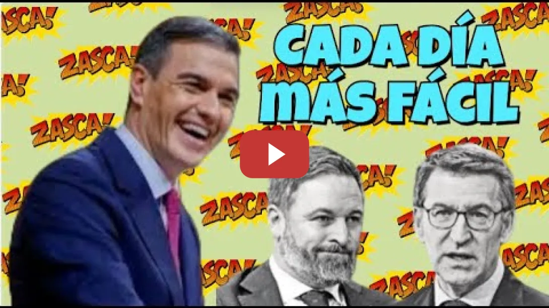 Embedded thumbnail for Pedro Sánchez se pone a repartir al dúo  Feijóo y Abascal