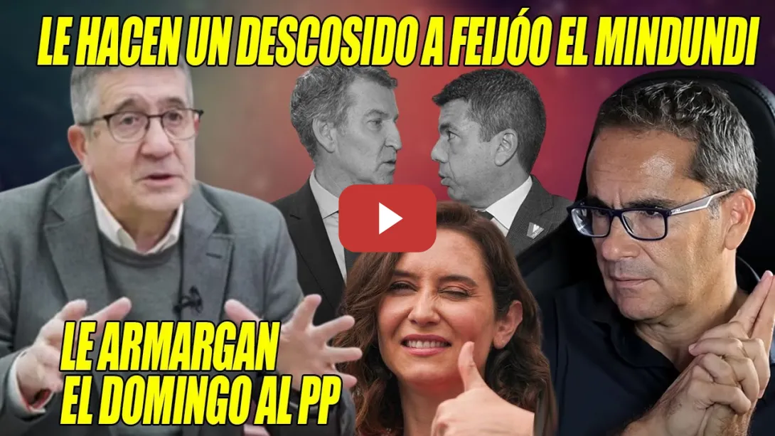 Embedded thumbnail for POTENTE ZAMBOMBAZO de Patxi López al INDECENTE e INMORAL de Feijóo💥Deja CLARO quién manda en el PP