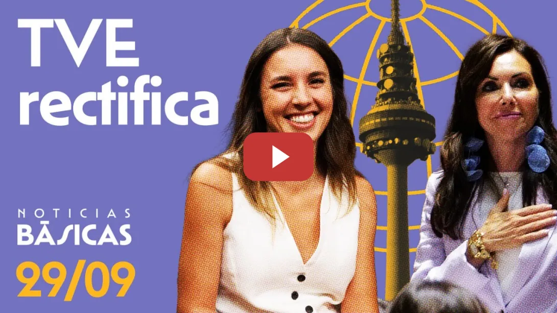 Embedded thumbnail for TVE RECTIFICA por cómo trataron el DESPLANTE a IRENE MONTERO por parte de VOX | NOTICIAS BÁSICAS