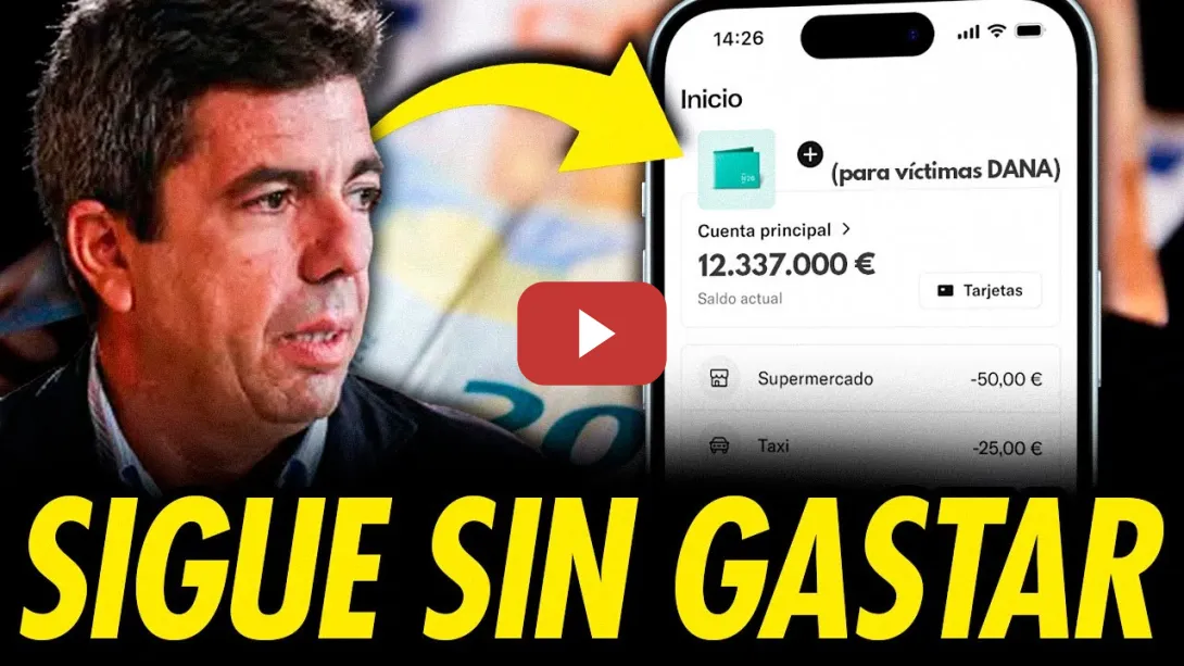 Embedded thumbnail for MAZÓN SIGUE TENIENDO EN LA CUENTA LOS 12 MILLONES QUE PIDIÓ A LOS VALENCIANOS PARA LA DANA