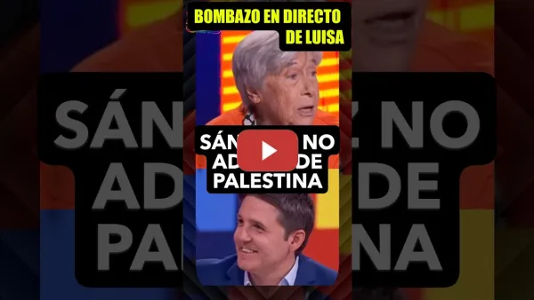 Embedded thumbnail for Luisa de marea de pensionistas, es mentira que Pedro Sánchez sea adalid de la defensa de Palestina.