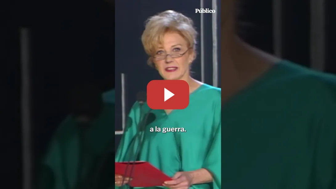 Embedded thumbnail for El discurso de Marisa Paredes en la gala de los Goya del &quot;No a la guerra&quot;