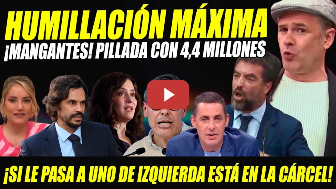 Embedded thumbnail for HUMILLACIÓN A AYUSO Y NOVIO DE 4,4 MILLONES EN CHACNHULLOS. ALBA CARRILLO, IÑAKI LÓPEZ, H. MARTÍNEZ.