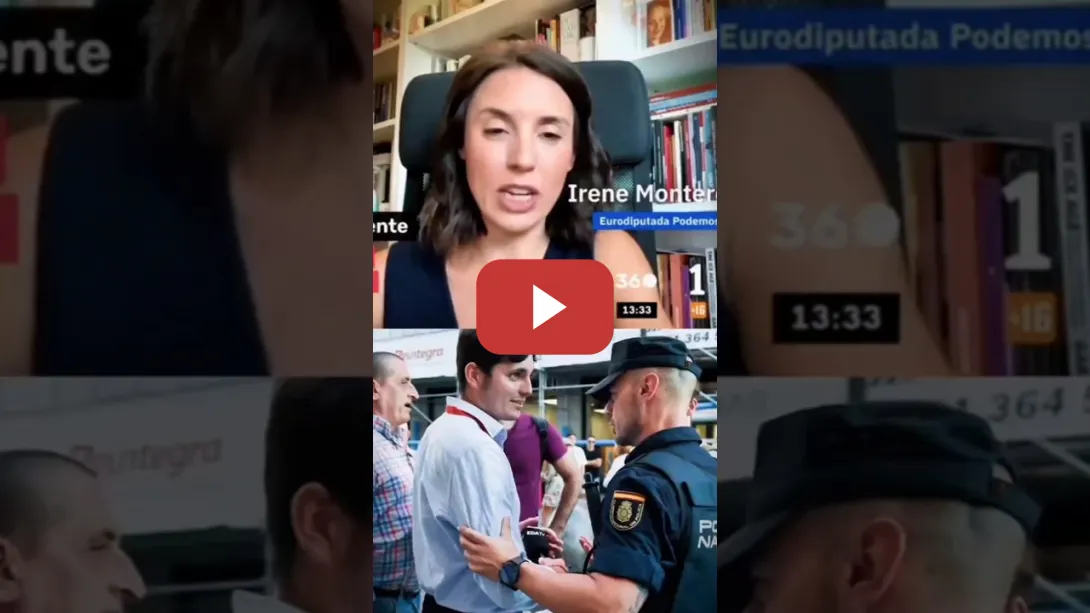 Embedded thumbnail for Irene Montero habla sobre la policía española y su distinto trato a nazis y manifestantes