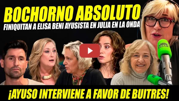 Embedded thumbnail for ELISA BENI AYUSISTA LLAMA BICHO A MARICARMEN Y SE LLEVA PALIZA EN JULIA EN LA ONDA POR DESAHUCIO