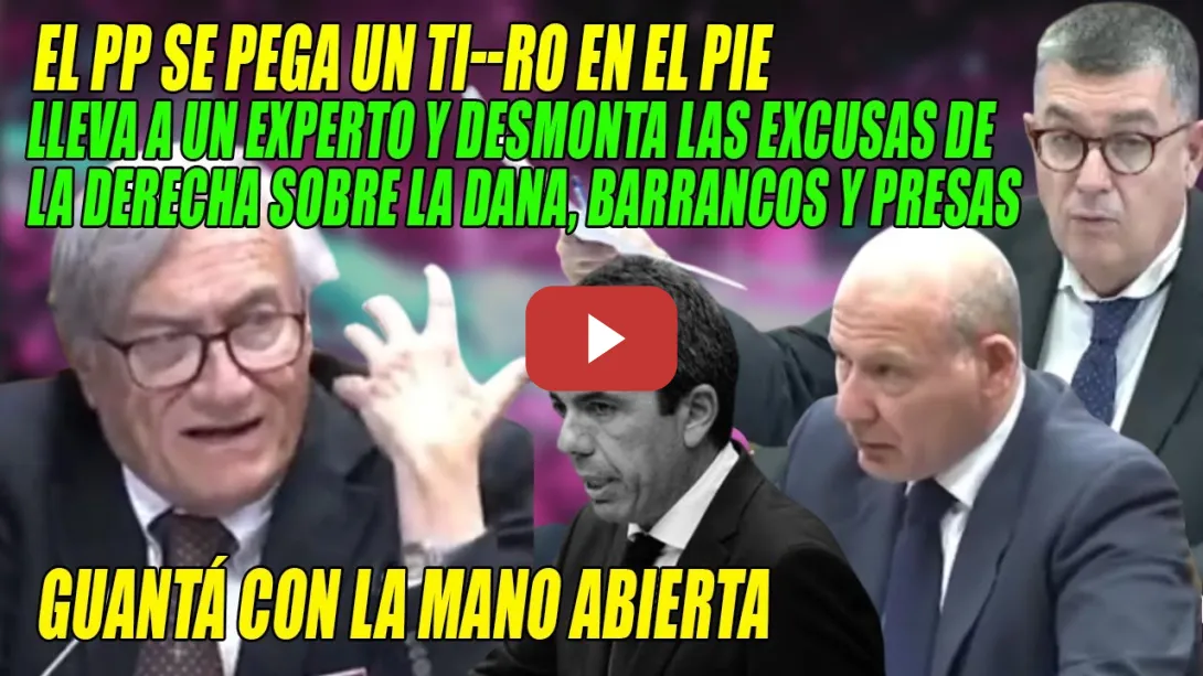 Embedded thumbnail for EXPERTO DESMONTA a Mazón y Vox💢¡NI PRESAS NI BARRANCO DEL POLLO!💢TIR0 EN EL PIE del PP💢Morera NOQUEA