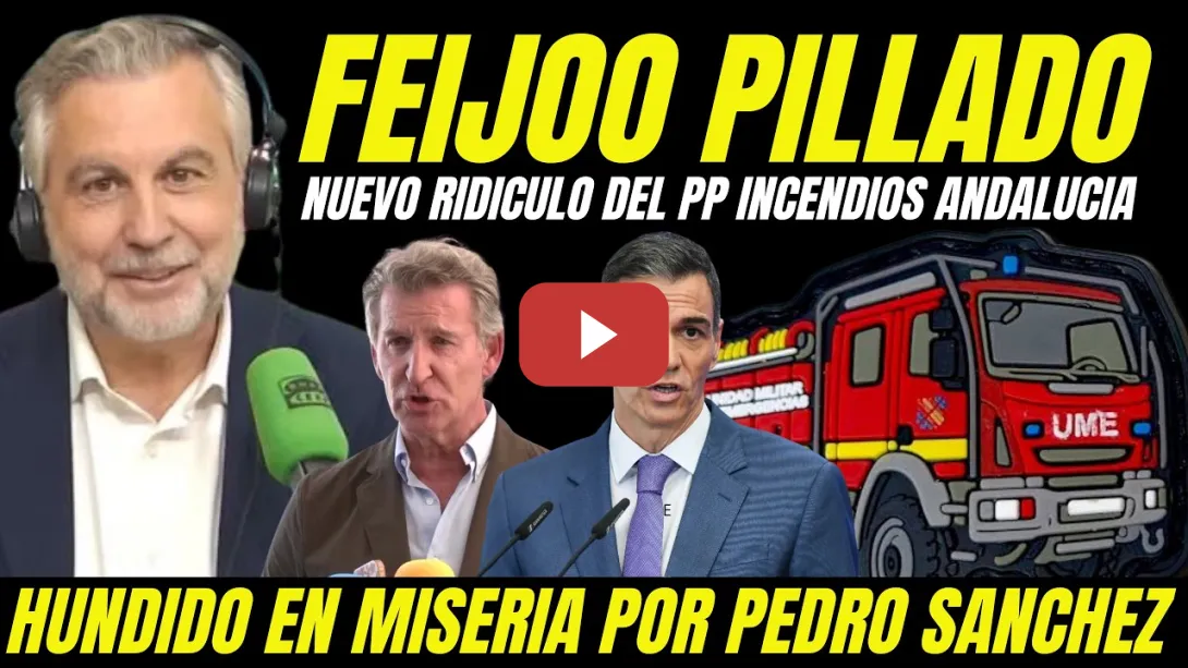 Embedded thumbnail for FEIJÓO HUNDIDO EN LA MISERA TRAS SER PILLADO HACIENDO RIDÍCULO FRENTE A PEDRO SÁNCHEZ