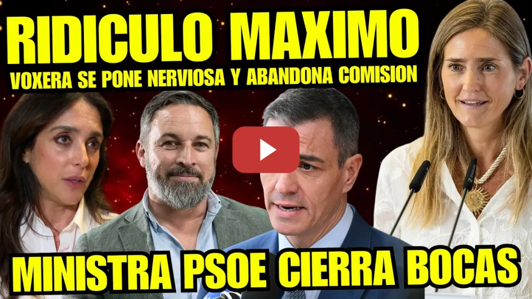 Embedded thumbnail for MINISTRA SARA AAGESEN ACORRALA A VOXERA QUE ENFURECE Y TERMINA ABANDONANDO LA COMISION "BULOS NO"