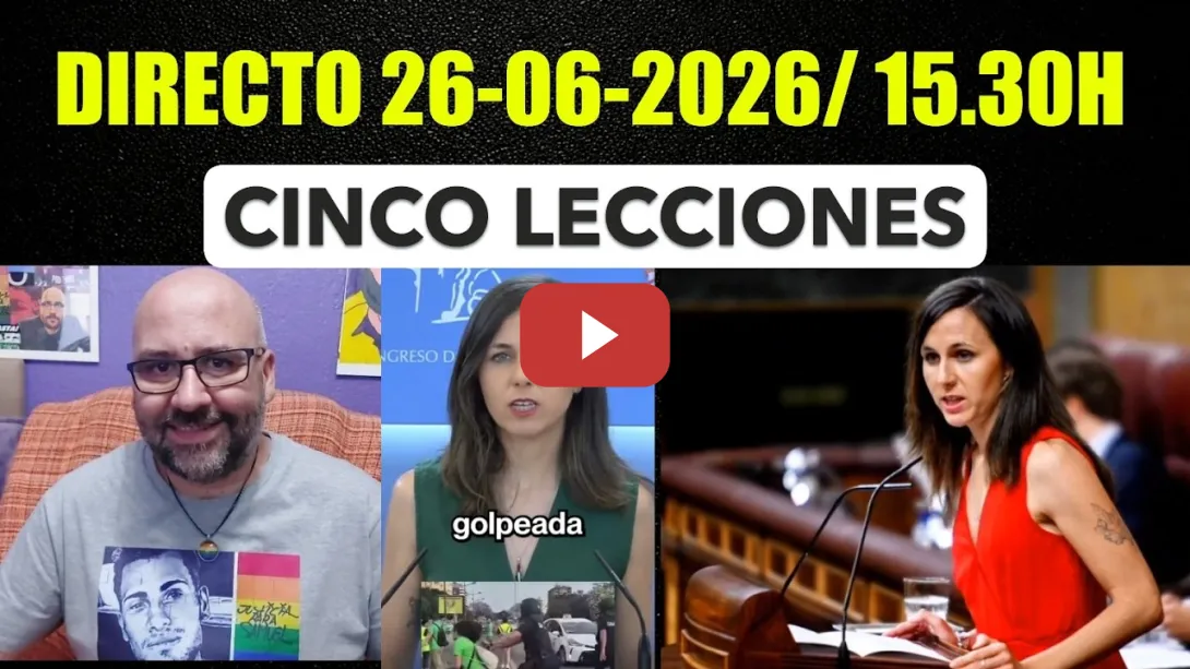 Embedded thumbnail for DIRECTO 26-06-2026 /15.30h. Ione Belarra. Cinco lecciones aprendidas.