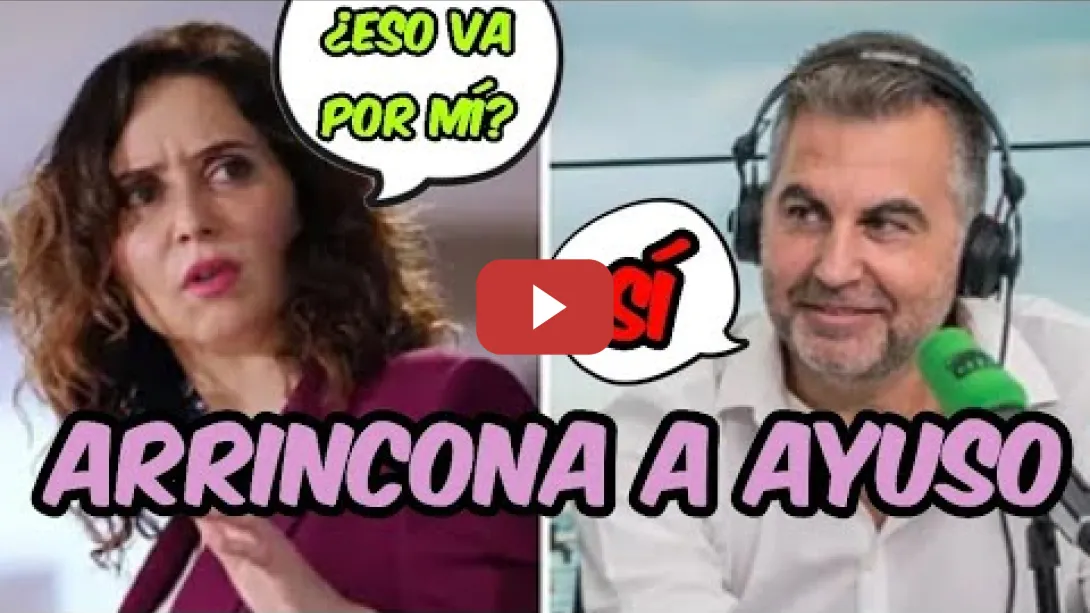 Embedded thumbnail for Alsina ARRINCONA A AYUSO por sus mentiras sobre su novio delincuente #ayuso #alsina #isabeldiazayuso