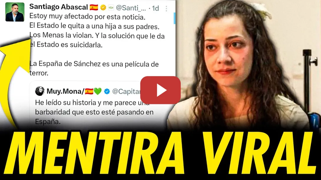 Embedded thumbnail for DESINFORMACIÓN VIRAL SOBRE LA EUTANASIA DE NOELIA CASTILLO