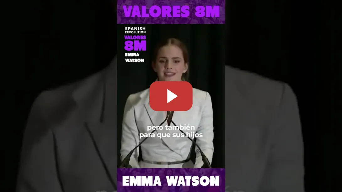 Embedded thumbnail for Emma Watson: &quot;Si no soy yo, ¿quién? Si no es ahora, ¿cuándo?&quot;