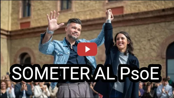 Embedded thumbnail for Gabriel Rufián e Irene Montero comienzan la campaña en Catalunya
