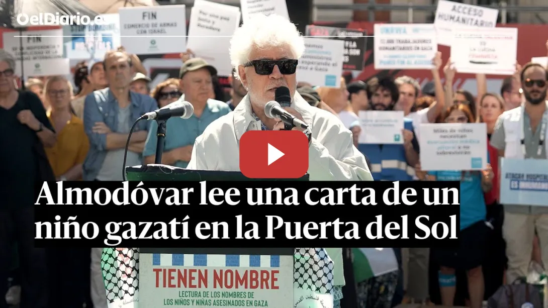 Embedded thumbnail for Almodóvar y más de 300 artistas recuerdan a los niños y niñas palestinas asesinadas por Israel