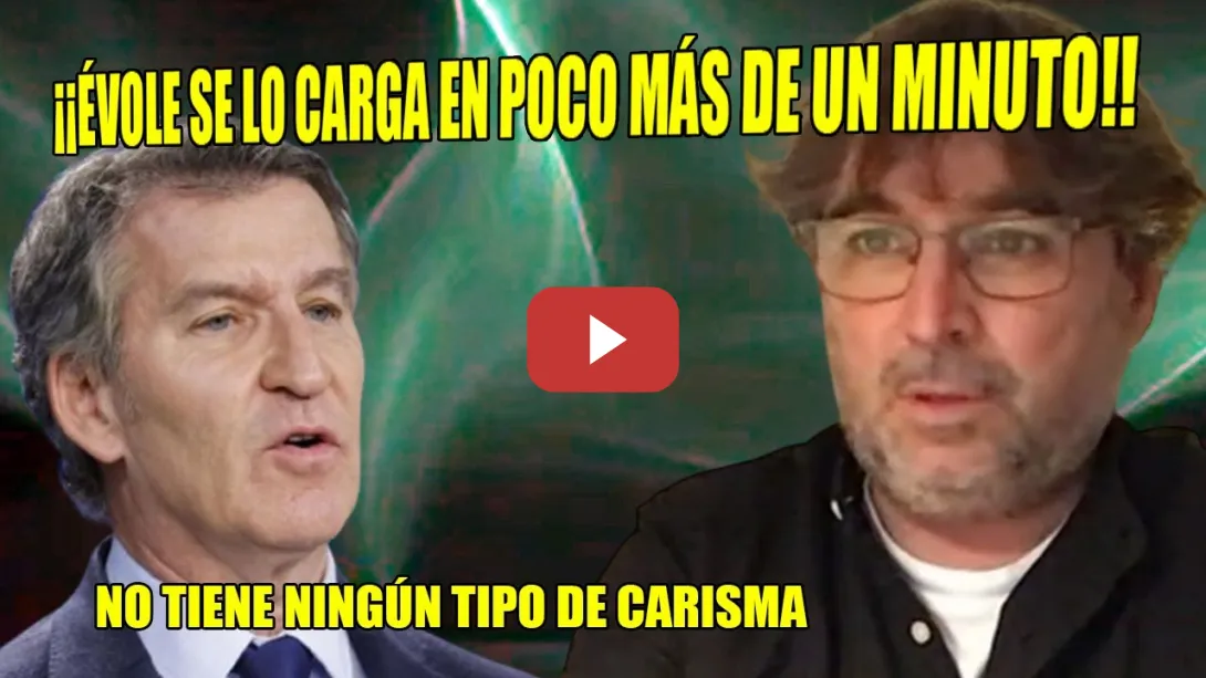 Embedded thumbnail for Jordi Évole DESINTEGRA al MODERADO de Feijóo en 2 minutos👏¡O cambia el rumbo o será RE--HÉN de VOX!