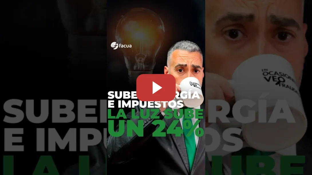 Embedded thumbnail for LA LUZ SE ENCARECE UN 24% TRAS SUBIR LA ENERGÍA Y LOS IMPUESTOS