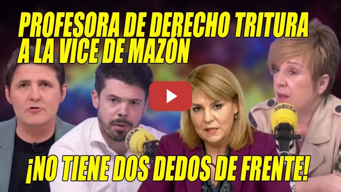 Embedded thumbnail for JURISTA y Cintora FULMINAN a la CHULA vice de Mazón💥¡NO se dice JOPE, se dice H0ST1AS!💥¡NEGLIGENTES!