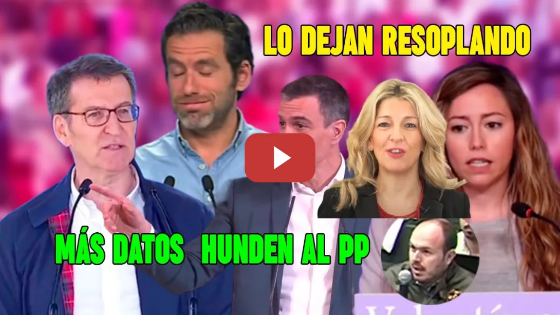 Embedded thumbnail for 💥 Malos tiempos para Núñez Feijóo y Borja Sémper💥 Los nuevos DATOS del paro se lo ponen difícil