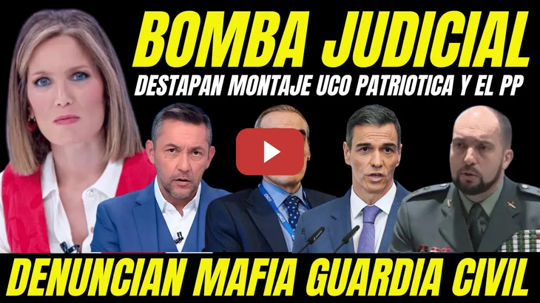 Embedded thumbnail for BOMBAZO SILVIA INTXAURRONDO "DESTAPAN MONTAJE UCO PATRIÓTICA AL SERVICIO DEL PP CONTRA PEDRO SÁNCHEZ
