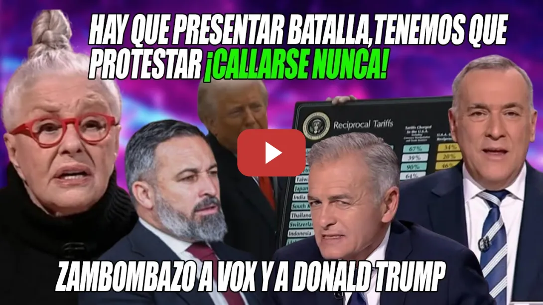 Embedded thumbnail for ¡BOCAZAS!📢Fortes y Lola Herrera PONEN de VUELTA y MEDIA a Vox y a Donald Trump📢¡Hay q PROTESTAR!