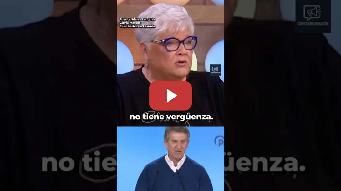 Embedded thumbnail for "NO TIENE VERGÜENZA"😤: GLORIA MARCOS retrata las corruptelas del PP