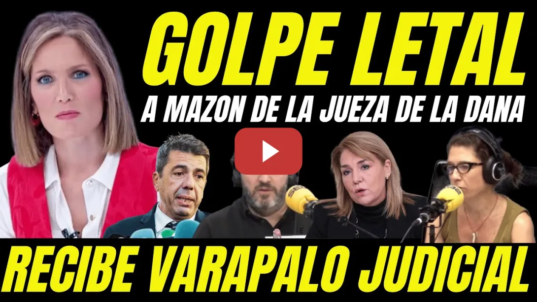 Embedded thumbnail for FEIJÓO TIEMBLA &quot;VARAPALO JUDICIAL A MAZÓN&quot; JUEZA DANA PIDE SU DECLARACIÓN EN TRIBUNALES