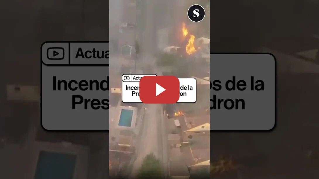 Embedded thumbnail for Incendio en Pelayos de la Presa a vista de dron