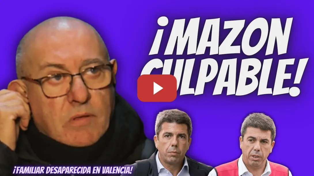 Embedded thumbnail for ¡ATENTO! - Familiar DESAPARECIDO en Valencia “ACUSA” a Mazón de SER el RESPONSABLE