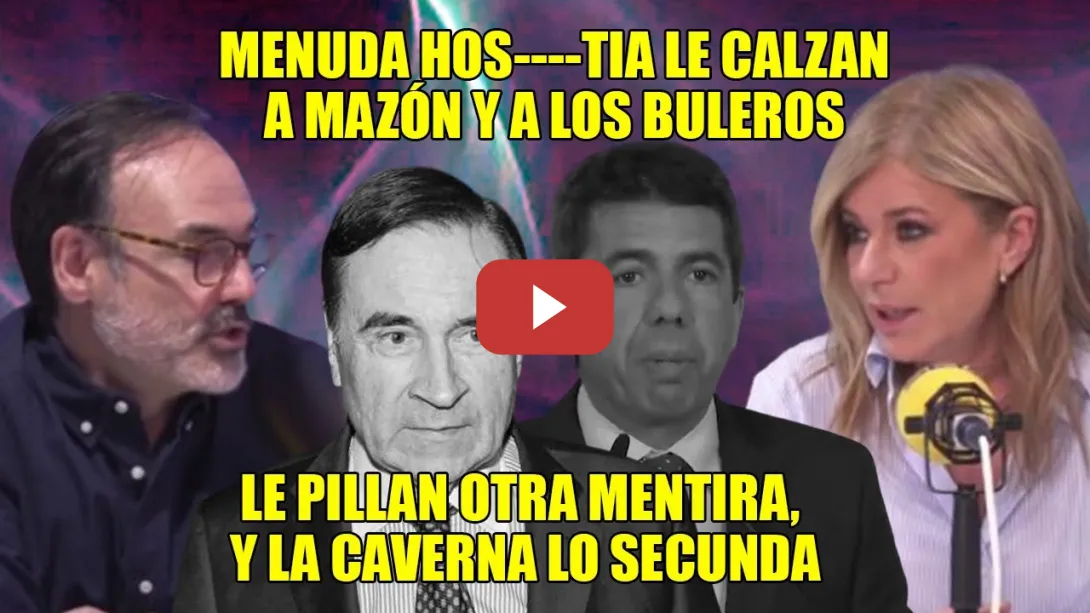 Embedded thumbnail for MENUDA H0S--TIA les CALZAN Garea y Palomera 💢¡NO LE CABE una MENTIRA MÁS! ¡Quieren IMPUTAR a Ribera!
