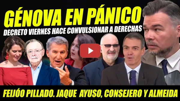 Embedded thumbnail for GÉNOVA EN PÁNICO: VIERNES EMPEZA SU FIN. SÁNCHEZ RESPONDE A VIVAS. RUFIÁN A JUNTS. HUNDEN A AYUSO