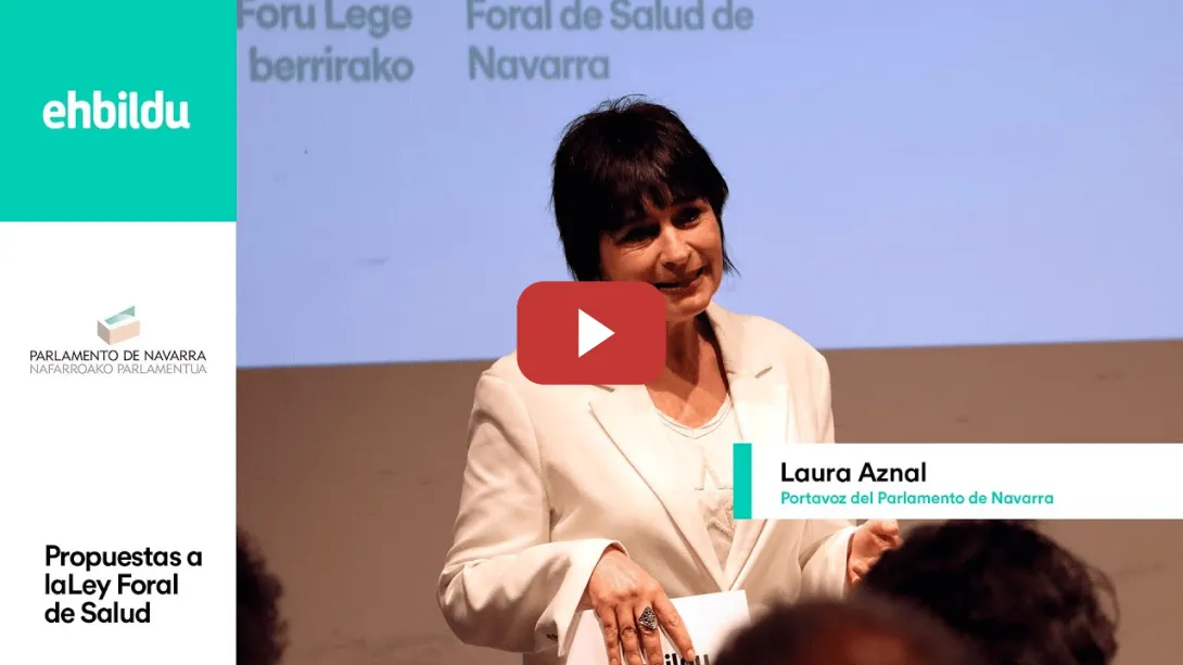 Embedded thumbnail for EH Bildu propone mejoras al Anteproyecto de Ley Foral de Salud de Navarra