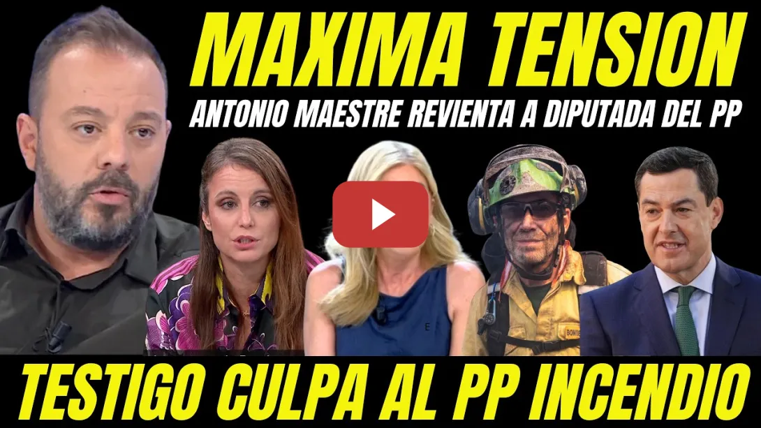 Embedded thumbnail for ANTONIO MAESTRE REVIENTA A DIPUTADA DEL PP RABIOSA AMENAZA CON DEJAR PROGRAMA PILLADA DE BULOS