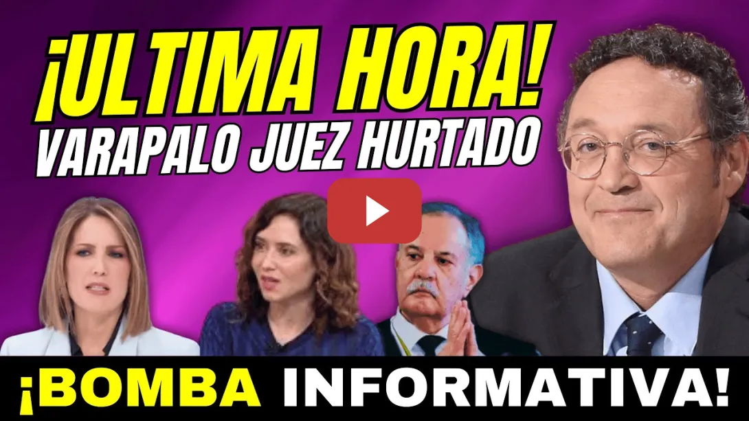 Embedded thumbnail for ¡BOOM!, FISCAL GENERAL GOLPEA AL JUEZ HURTADO - ABOGACÍA DEL ESTADO IMPUGNA EL AUTO