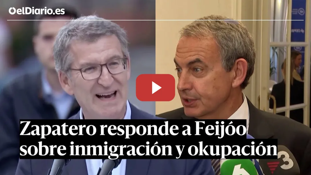 Embedded thumbnail for ZAPATERO responde a FEIJÓO sobre inmigración y OKUPACIÓN: &quot;Hablamos de seres humanos&quot;