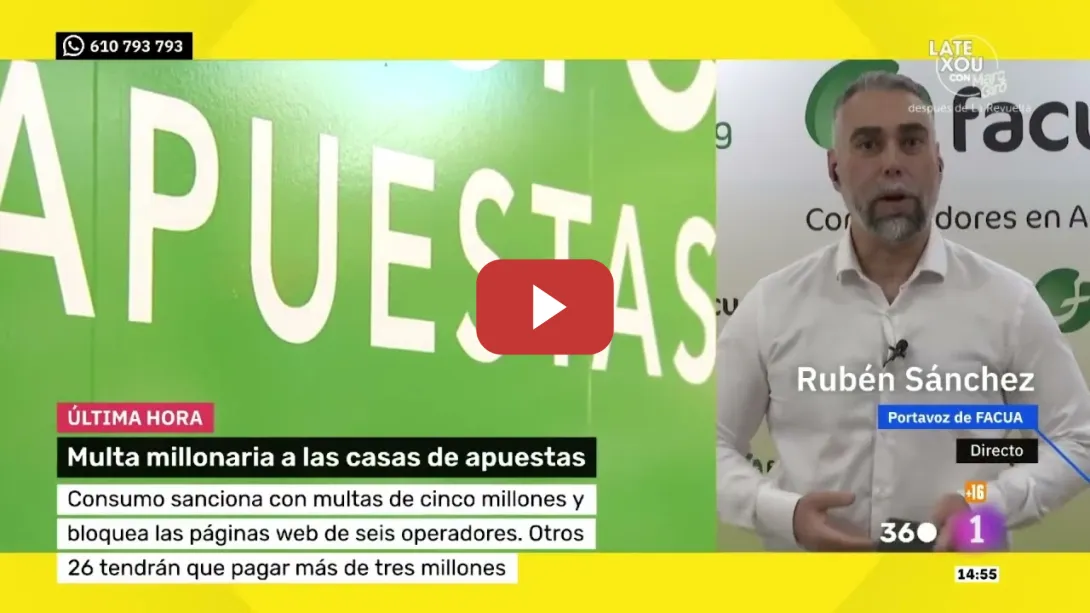 Embedded thumbnail for ¡¡¡33 millones en MULTAS a CASAS DE APUESTAS!!