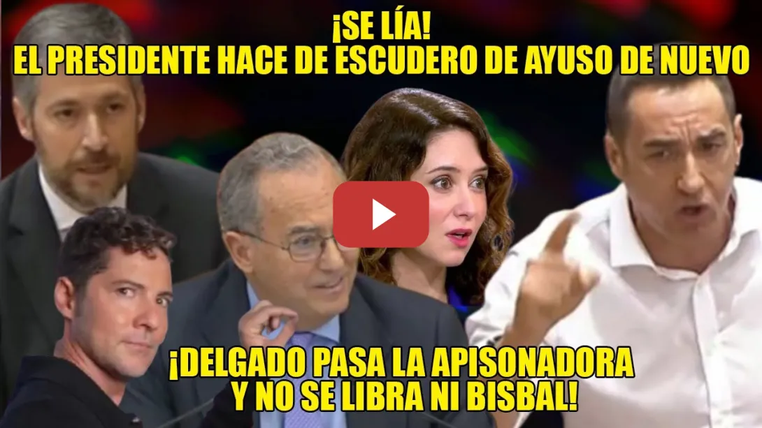 Embedded thumbnail for BRONCA💢 APISONADORA Delgado DESTRUYE a Ayuso💢VAGA ¡Se ha ido a BAILAR con Bisbal el BURRITO SABANERO