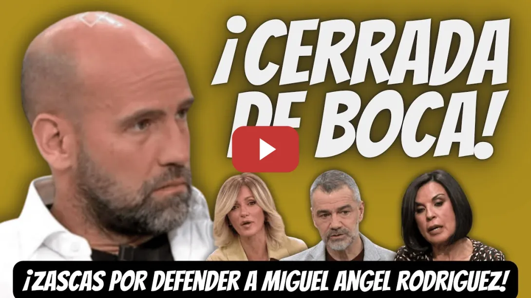 Embedded thumbnail for ZASCAS de Gonzalo Miró por DEFENDER a Miguel Ángel Rodríguez a Susana Griso, Toni Cantó y ABOGADA