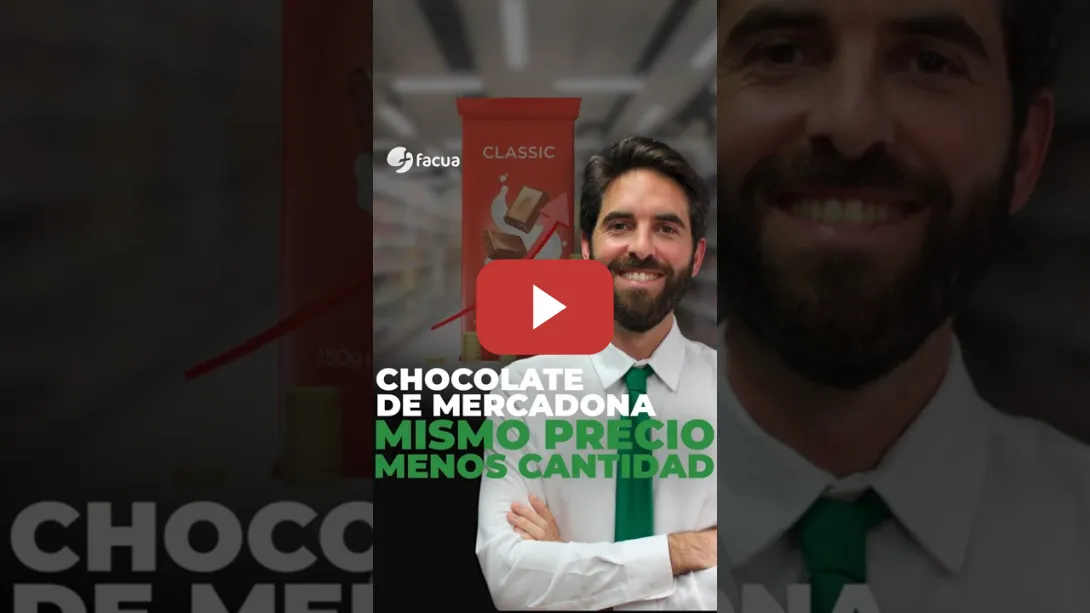 Embedded thumbnail for CHOCOLATE DE MERCADONA: MISMO PRECIO, MENOS CANTIDAD
