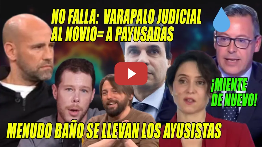 Embedded thumbnail for AYUSO VUELVE A MENTIR, eso es q está ACORRALADA⚡Miró, Blanco y Levin DAN UN BAÑOP al AYUSISMO⚡