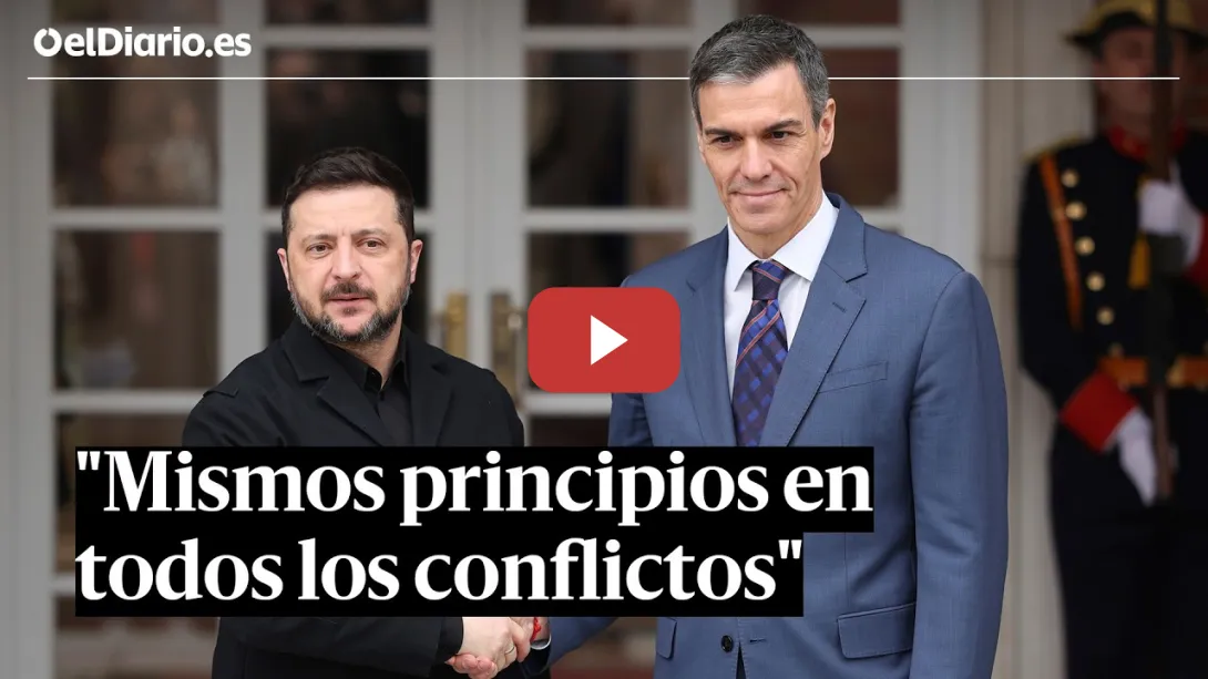Embedded thumbnail for Pedro Sánchez ante Zelenski: “Lo que nos jugamos en Ucrania es la fortaleza del proyecto europeo”