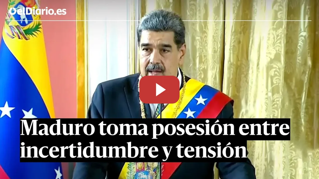 Embedded thumbnail for MADURO jura el cargo de presidente de VENEZUELA entre INCERTIDUMBRE y TENSIÓN