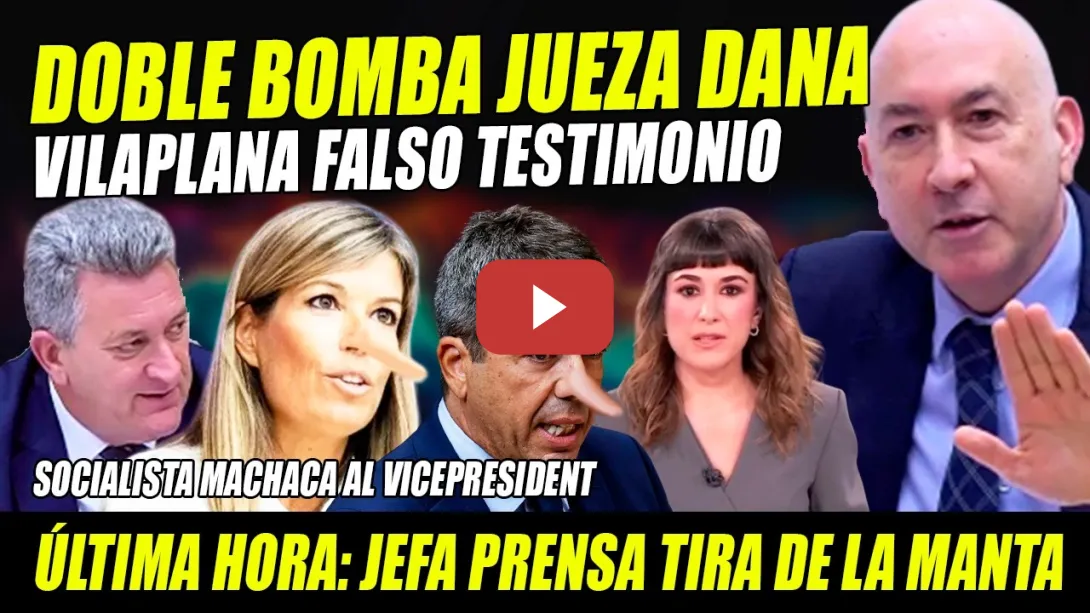Embedded thumbnail for URGENTE: JUEZA DANA FALSO TESTIMONIO MARIBEL VILAPLANA.JEFA PRENSA TIRA DE MANTA. SOCIALISTA MACHACA